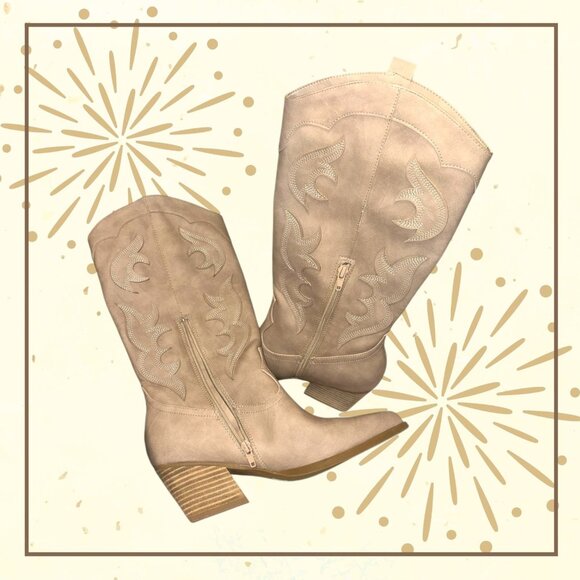 Dolce Vita Cowgirl Kara’s Boots COLOR: SAND NUBUCK - NEW - Size 9 Womens - Picture 7 of 8